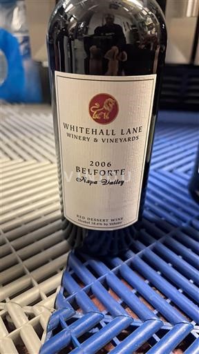 California AVAs Napa Valley Whitehall Lane Winery & Vineyards Belforte 2006