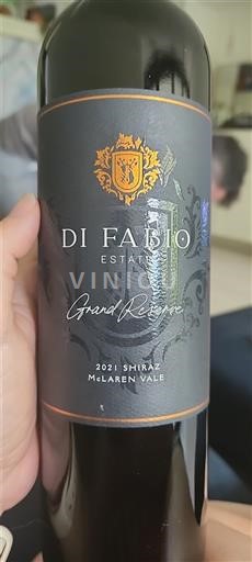 Južna Avstralija McLaren Vale Di Fabio Estate Grand Reserve 2021