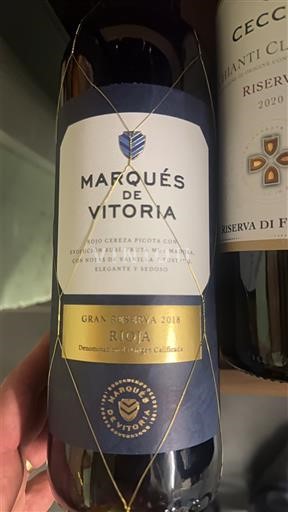 La Rioja Rioja Marqués de Vitoria Gran Reserva 2018