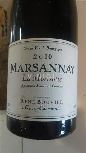 Burgundsko Marsannay René Bouvier La Morisotte 2010