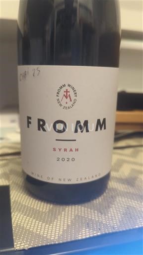 Marlborough Fromm Winery Syrah 2020
