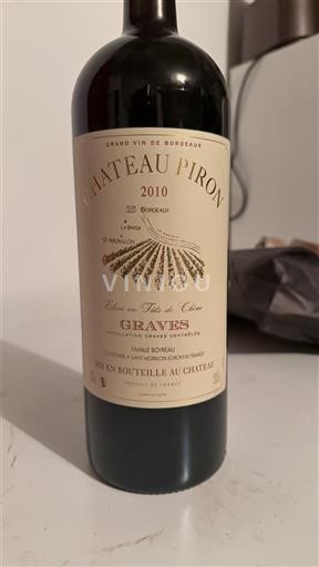 Bordeaux Graves Château Piron 2010
