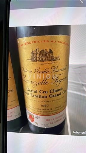 Bordeaux Saint-Émilion Grand Cru Grand Cru Classé Château Grand Barrail Lamourette Figeac 1987