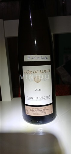 Vallée de la Loire Saint-Pourçain Cédric et Benoît Bonvin L'Or de Louis 2021