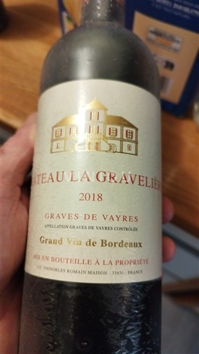 Bordeaux Graves-de-vayres Château La Gravelier 2018