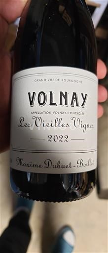 Burgundy Volnay Maxime Dubuet-Boillot Les Vieilles Vignes 2022