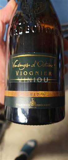 Alpes và các vùng Rhodanien Ardèche Vignerons Ardéchois Vendanges d'Octobre Viognier 2017