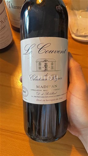 Tây Nam Madiran Château Peyros Le Couvent 1988