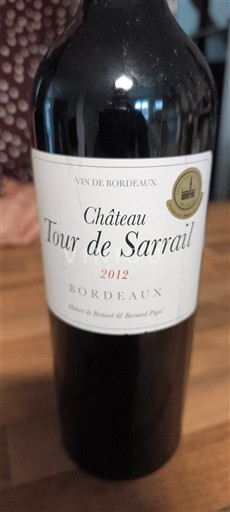 Bordeaux Château Tour de Sarrail 2012