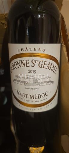 Bordeaux Haut-Médoc Château Garonne Sainte Gemme 2015