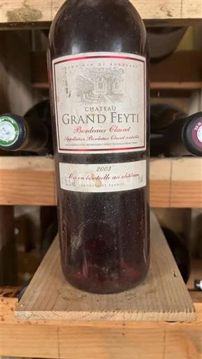 Bordeaux Bordeaux Clairet Château Grand Feyti 2003