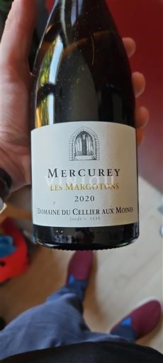 Burgundija Mercurey Domaine Cellier aux Moines Les Margotons 2020
