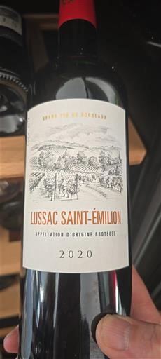 Bordeaux Lussac-Saint-Émilion Cave de lussac 2020