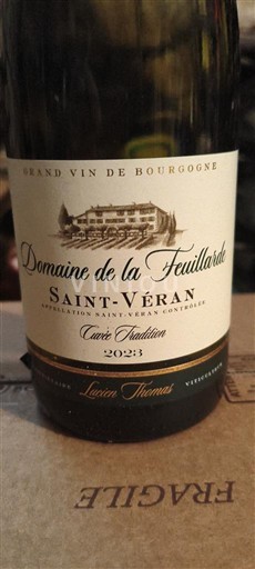Burgundija Saint-Véran Domaine La Feuillarde Tradition 2023