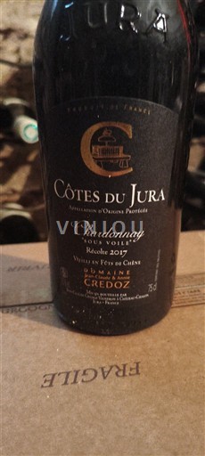 Jura Côtes du Jura Domaine Credoz Chardonnay Sous Voile 2017
