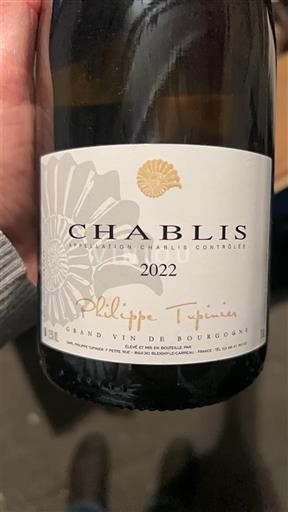 Burgundi Chablis Philippe Tiprines 2022