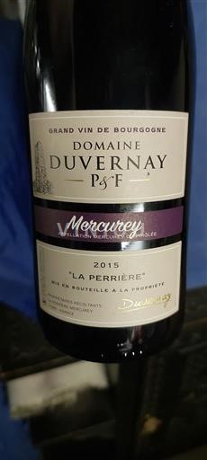 Burgundija Mercurey Domaine Vernay La Perrière 2015