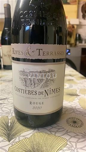 Thung lũng Rhône Costières-de-nîmes Rives & Terrasses 2020