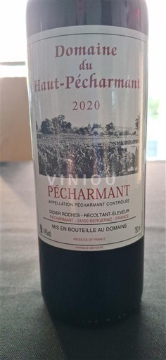 Lounais-Ranska Pécharmant Domaine Haut-Pécharmant 2020