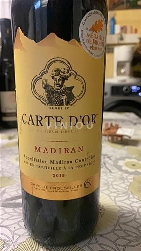 Tây Nam Madiran Cave de Crouseilles Carte d'Or 2015