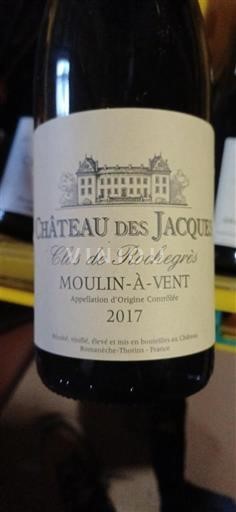 Beaujolais Moulin-à-vent Château S Jacques Clos de Rochegrès 2017