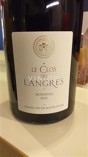 Borgonha Côte de Nuits Villages Le Clos des Langres Monopole 2021