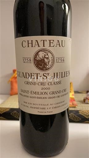 Bordeaux Saint-Émilion Grand Cru Grand Cru Château Guadet-St-Julien 2000