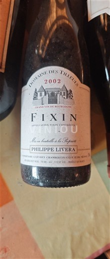 Borgogna Fixin Domaine S Tilleuls 2002