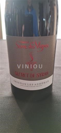 Údolí Rhôny Grignan-les-adhémar Domaine Serre des Vignes Secret de Syrah 2022