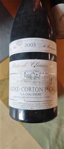 Burgundy Aloxe-Corton Premier Cru Domaine Patrick Clémencet La Coutière 2003