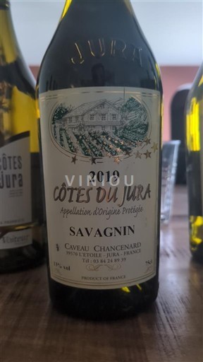 Jura Côtes du Jura Caveau Chancénard Savagnin 2019