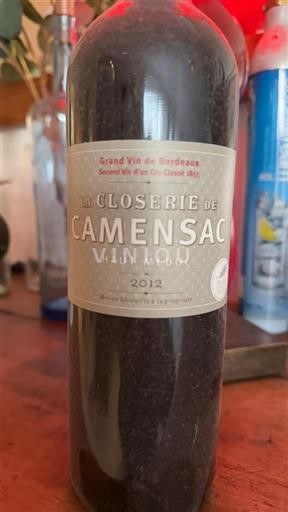 Bordeaux Haut-Médoc La Closerie de Camensac 2012