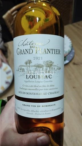 Bordeaux Loupiac Château Grand Plantier 2021