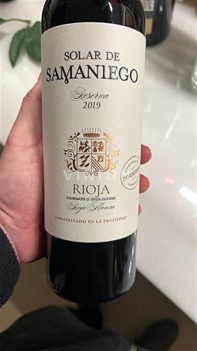La Rioja Rioja Solar de Samaniego Reserva 2019