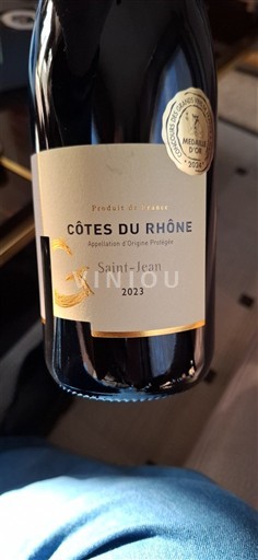 Rhônedalen Côtes du Rhône Saint-Jean 2023