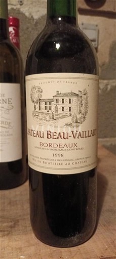 Burdeos Bordeaux Château Beau-Vaillant 1998