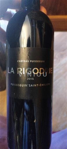 Burdeos Puisseguin-saint-émilion Château Puysegur La Rigodrie 2015