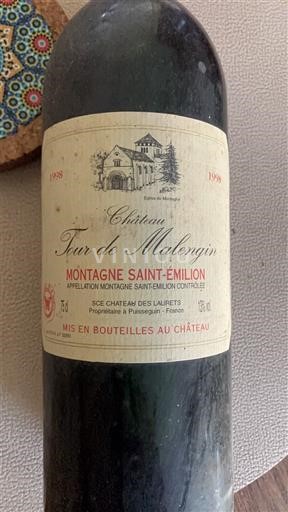 Bordeaux Montagne-saint-émilion Château Tour de Malengin 1998