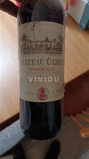 Bordo Château Cazeaux 2012