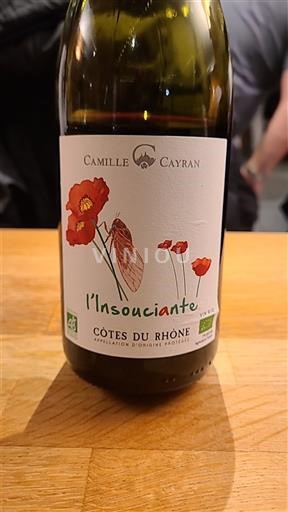 Valle del Ródano Côtes del Ródano Camille Cayran l'Insouciante 2022