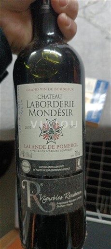 Burdeos Lalande-de-Pomerol Château Laborderie Mondésir 2007