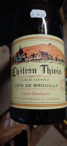Beaujolais Côte-de-Brouilly Château Thivin Zaccharie 2020