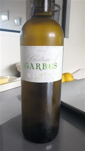 Burdeos Bordeaux blanco Château Garbes 2021
