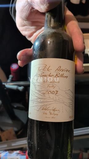 Fribourg Vully Robert Ghisolfi Petite Arvine Blanche Billon 2007