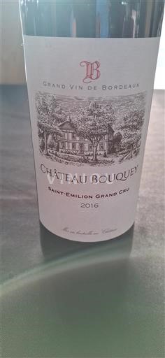 Bordeaux Saint-Émilion Grand Cru Grand Cru Château Bouquey 2016