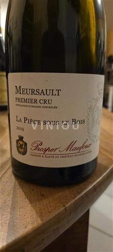 Burgundsko Meursault Premier Cru Prosper Maufoux La Pièce Sous Le Bois 2019