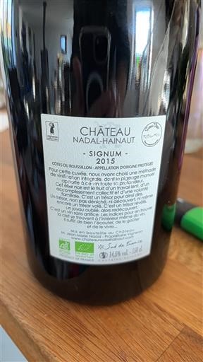 Roussillon Côtes-du-Roussillon Château Nadal-Hainaut Signum 2015