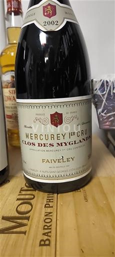 Burgundija Mercurey Premier Cru Faiveley Clos des Myglands 2002