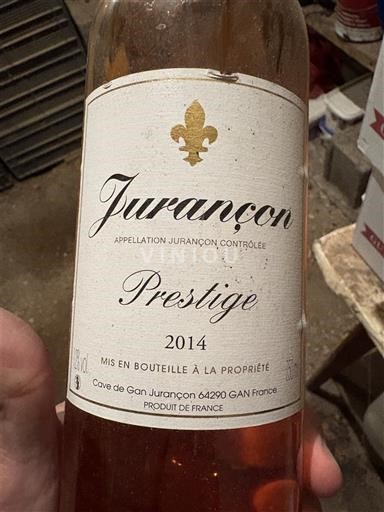 Sud-Vest Jurançon Cave de Gan Jurançon Prestige 2014
