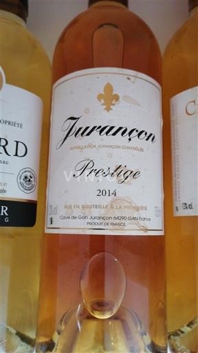 Jugperëndim Jurançon Cave de Gan Jurançon Prestige 2014